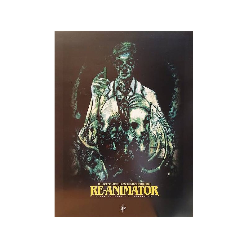 L'affiche A3 Re-animator de l'artiste Okiko est disponible à Ciel rouge