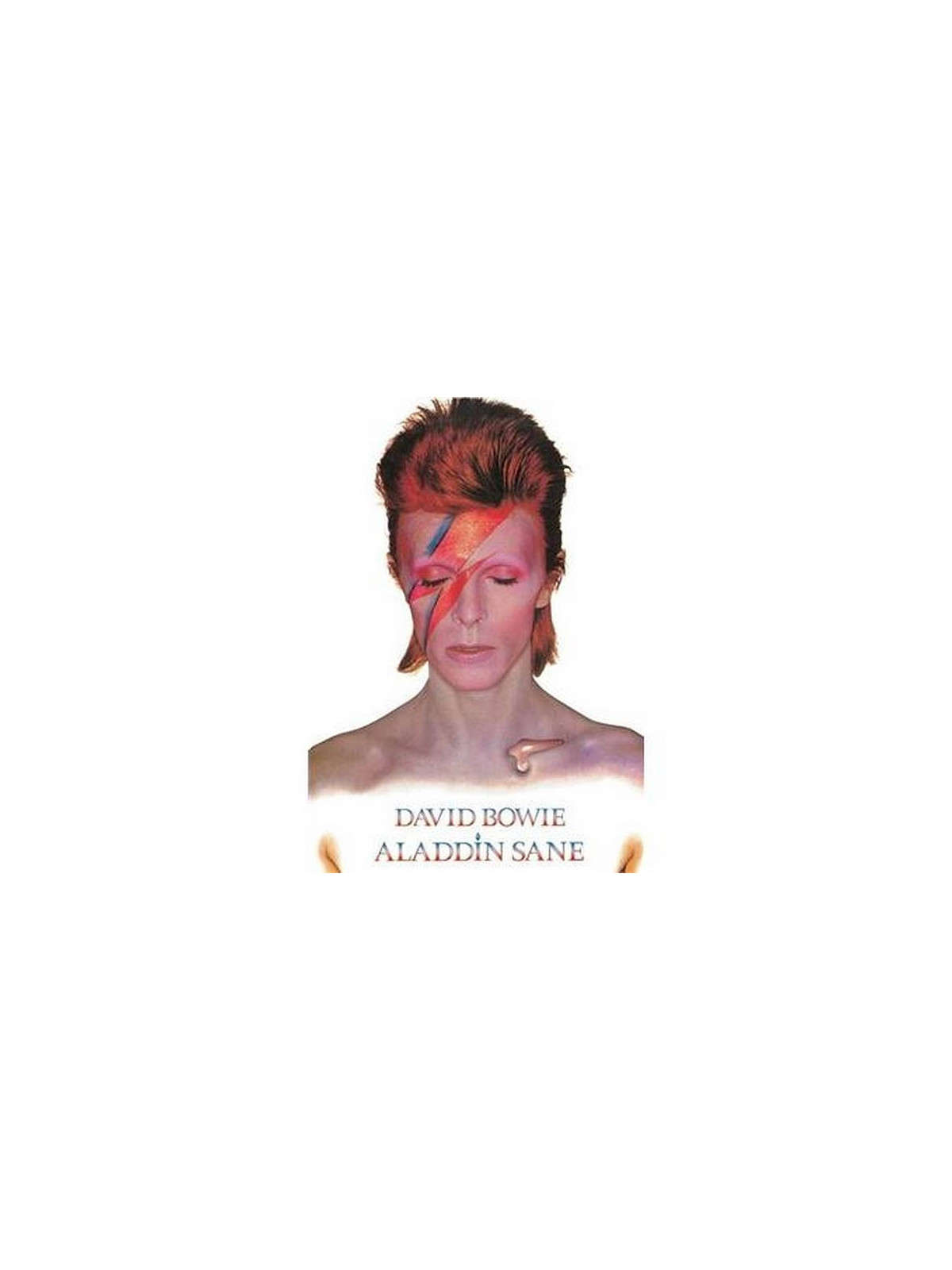 L'affiche Aladdin Sane de David Bowie est disponible à Ciel rouge