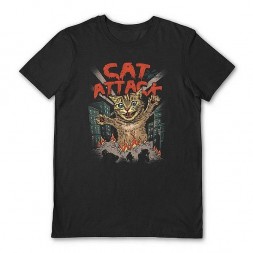 Le t-shirt Cat attack de Vincent Trinidad est disponible à Ciel rouge
