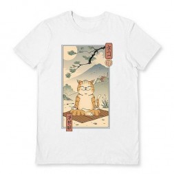 Le t-shirt Zen neko de Vincent Trinidad est disponible à Ciel rouge