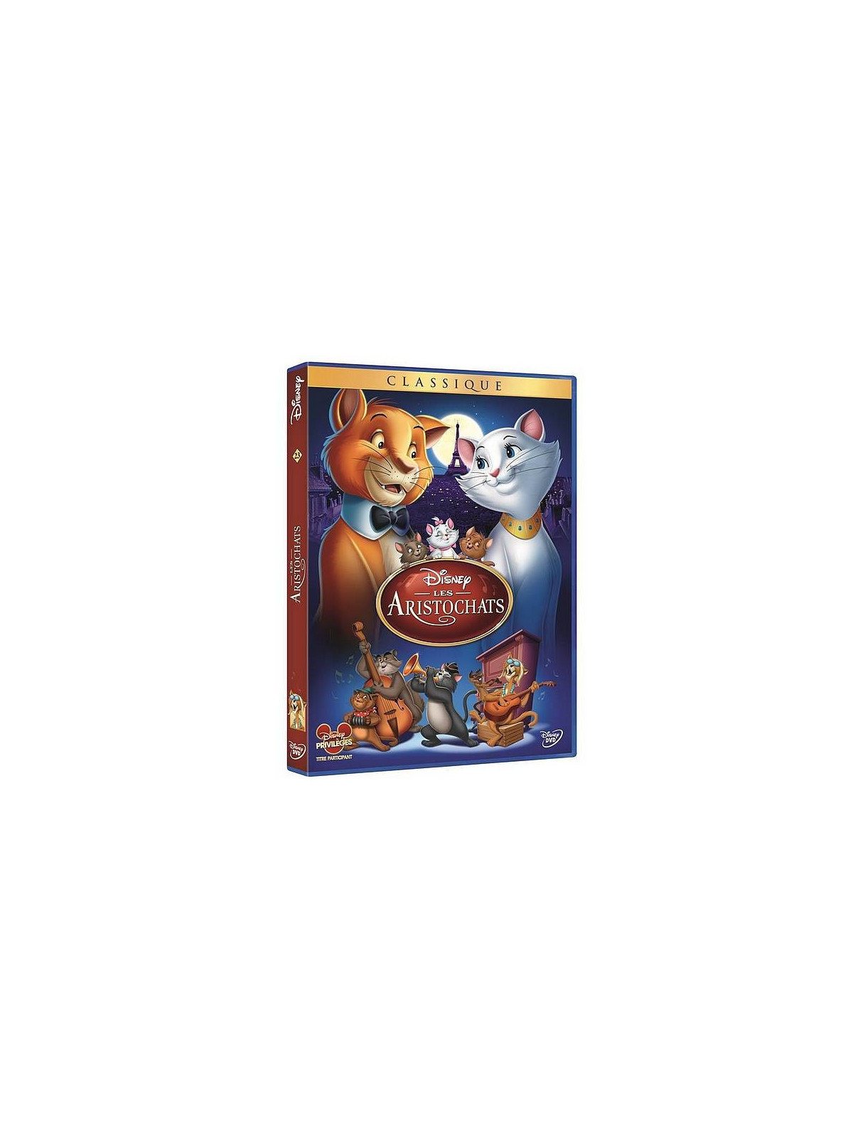 Le dessin animé Les aristochats du studio Disney est disponible en dvd à Ciel rouge Dijon