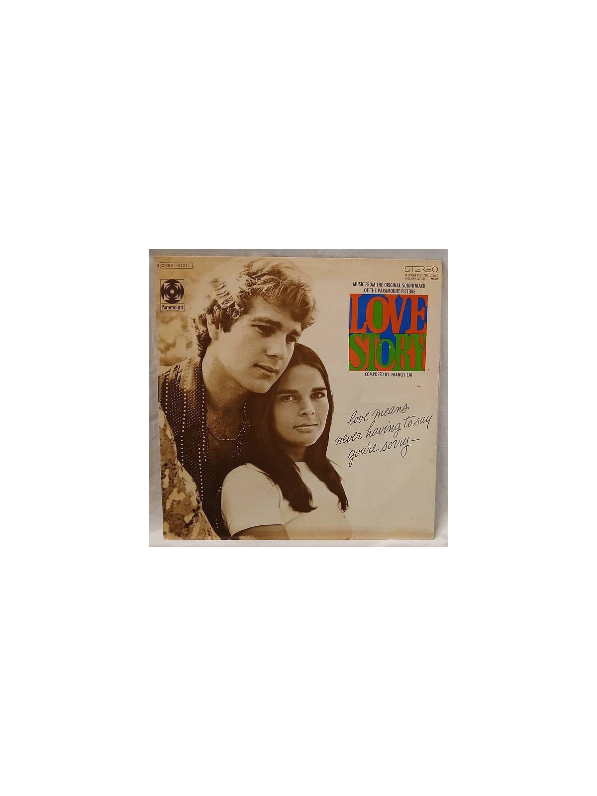 Francis Lai : Love story (12’’ vinyl)