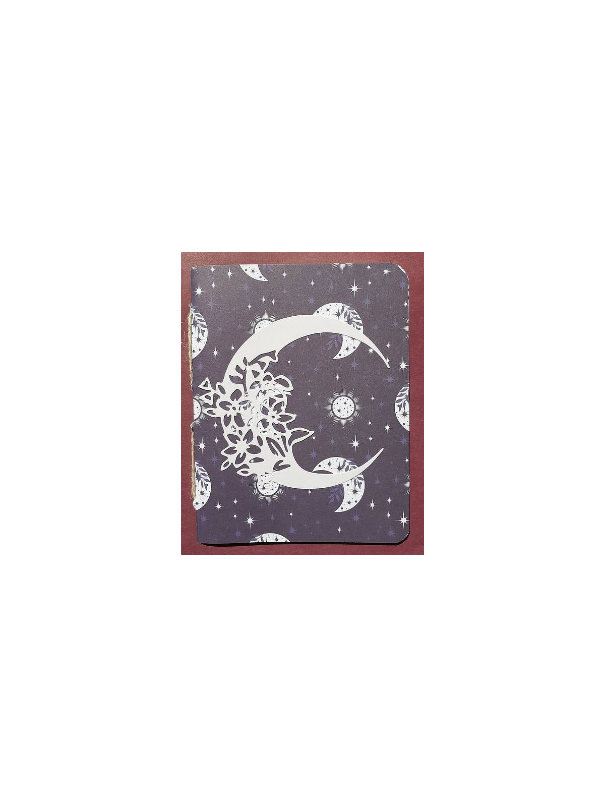 Petit carnet illustré fait main lune