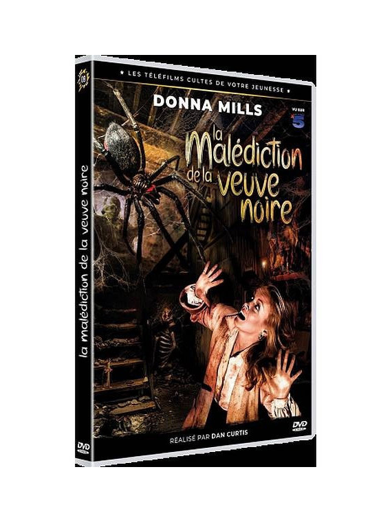 Dan Curtis film La malédiction de la veuve noire en stock en dvd à ciel rouge dijon