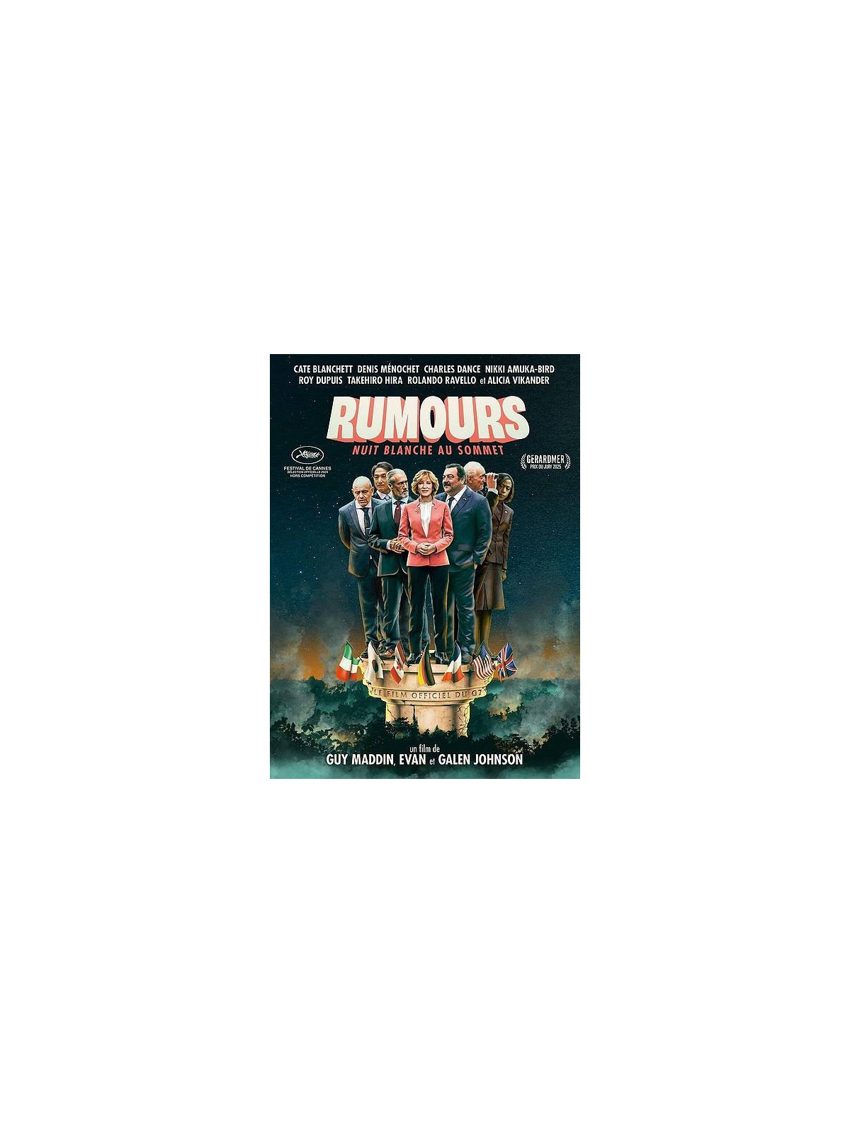 Guy Maddin, Evan Johnson & Galen Johnson film Rumours – nuit blanche au sommet en stock en dvd à ciel rouge dijon