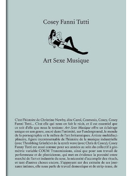 Le livre Art sexe musique de Cosey Fanni Tutti est disponible à Ciel rouge Dijon