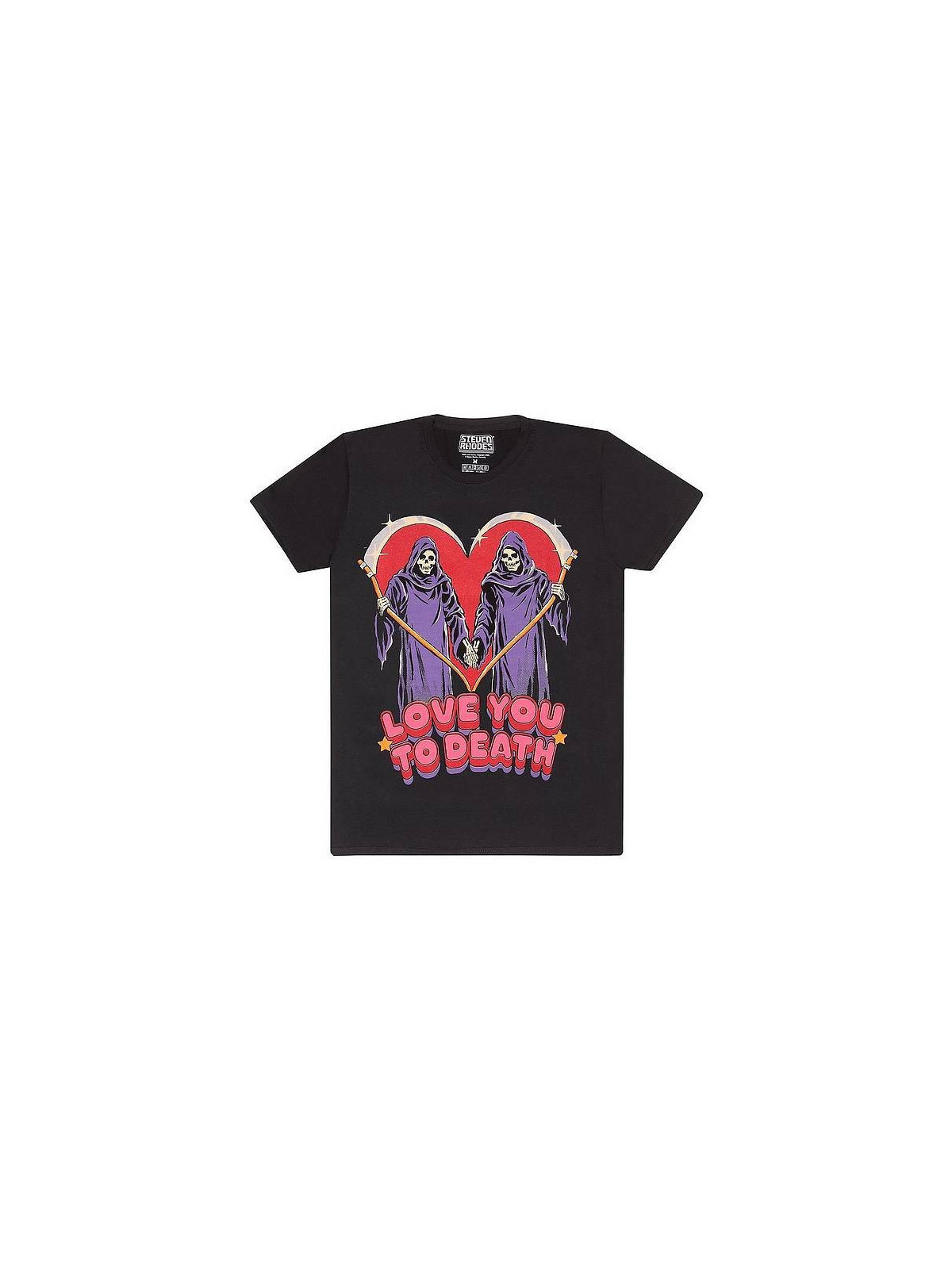 le T-shirt Steven Rhodes : Love you to death est en stock au magasin ciel rouge à dijon