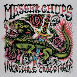 Messer chups disque The incredible crocotiger en stock en vinyle coloré à ciel rouge dijon