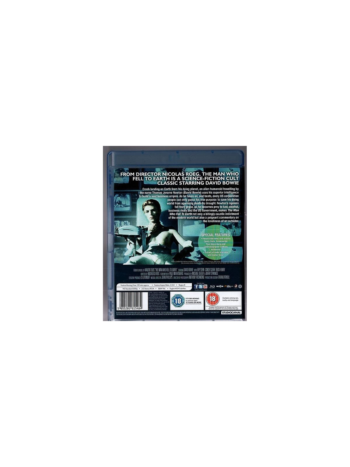 Nicholas Roeg : The man who fell to earth (Blu-ray)