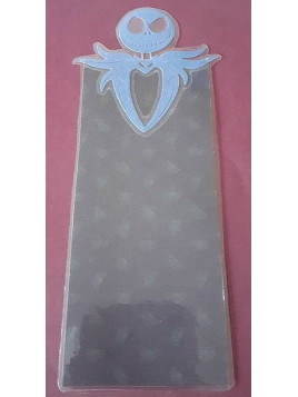Le marque-page artisanal Halloween découpe Jack sur fond végétale est disponible à Ciel rouge Dijon