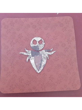 La carte artisanale Halloween shaker jack est disponible à Ciel rouge Dijon