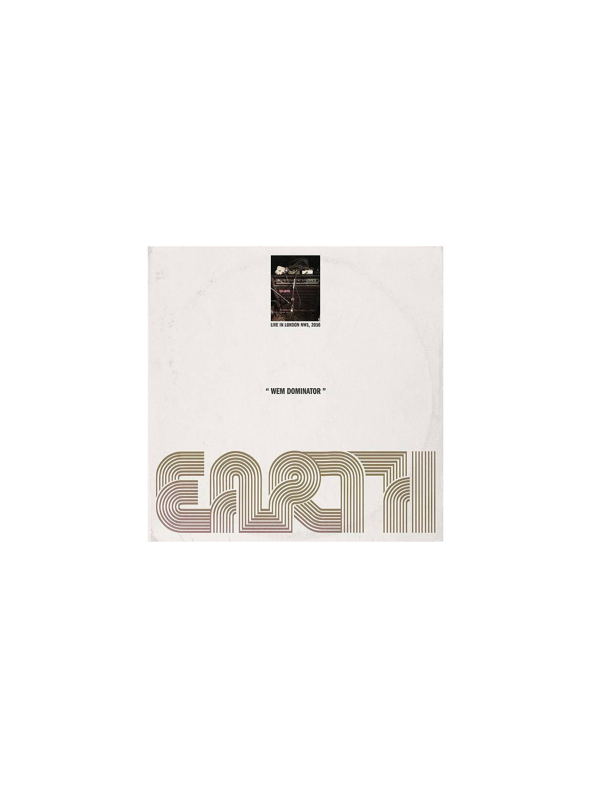 Earth disque Wem dominator en stock en vinyle coloré à ciel rouge dijon