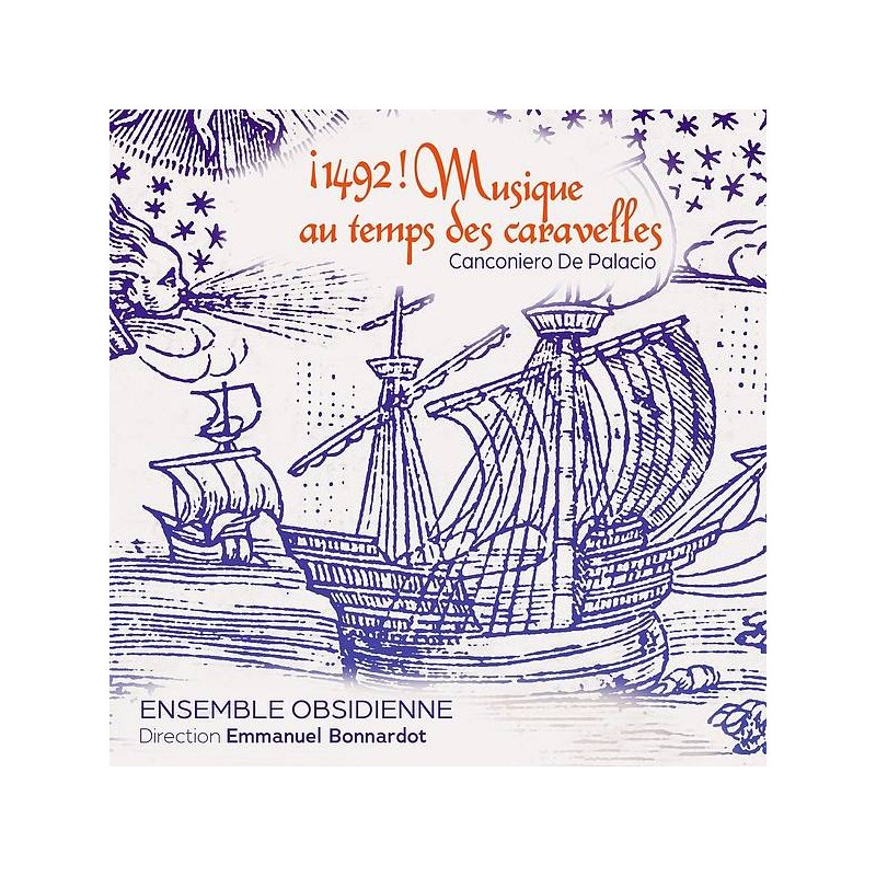 Ensemble obsidienne disque1492 - musique au temps des caravelles en stock à ciel rouge dijon