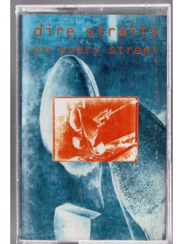 Dire straits disque On every street en stock en cassette à ciel rouge, disquaire à Dijon