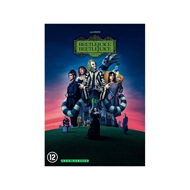 Le dvd fantastique Beetlejuice Beetlejuice de Tim Burton est disponible à Ciel rouge Dijon