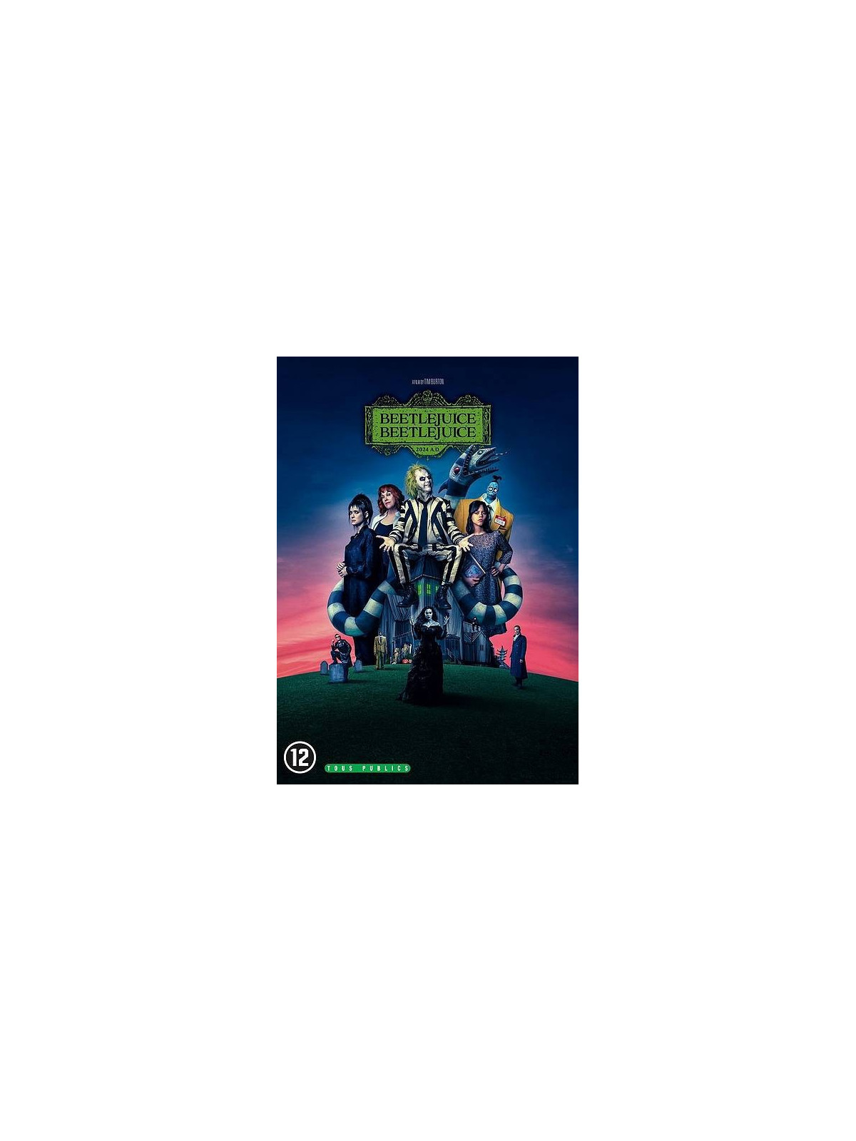 Le dvd fantastique Beetlejuice Beetlejuice de Tim Burton est disponible à Ciel rouge Dijon