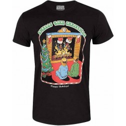 Le t shirt Smells like christmas de Steven Rhodes est disponible à Ciel rouge Dijon