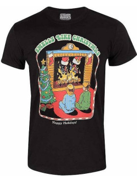 Le t shirt Smells like christmas de Steven Rhodes est disponible à Ciel rouge Dijon