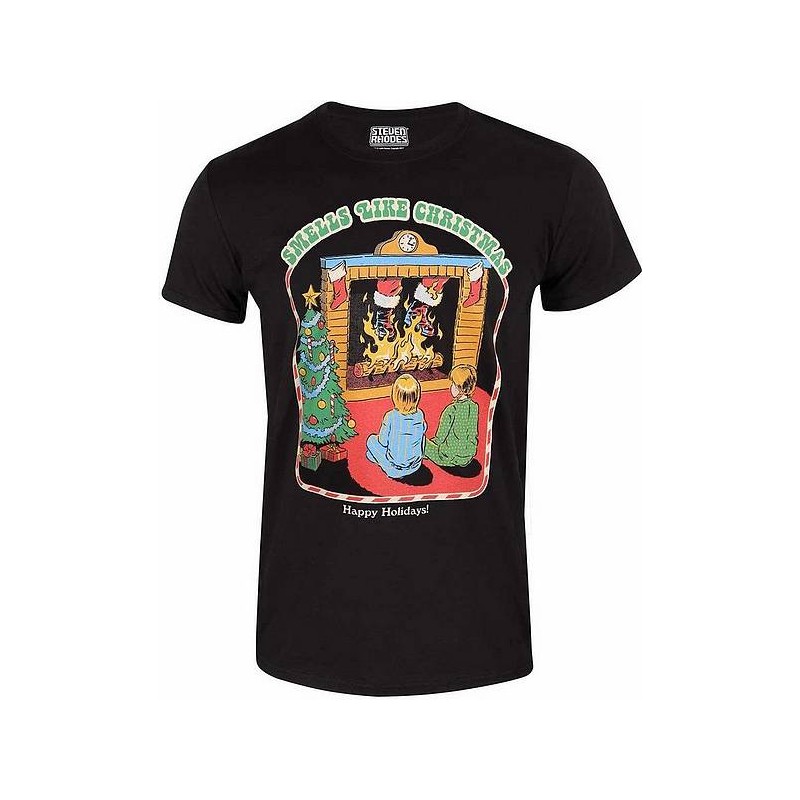 Le t shirt Smells like christmas de Steven Rhodes est disponible à Ciel rouge Dijon