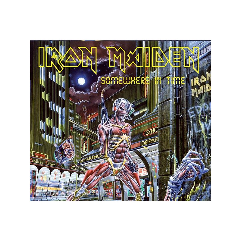 Le cd metal Somewhere in time de Iron Maiden est disponible à Ciel rouge Dijon