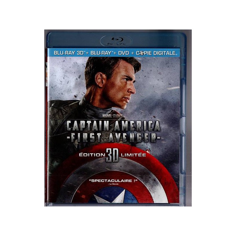 Le combo blu-ray 3D, blu-ray et dvd de Captain America First avenger est disponible en occasion à Ciel rouge Dijon