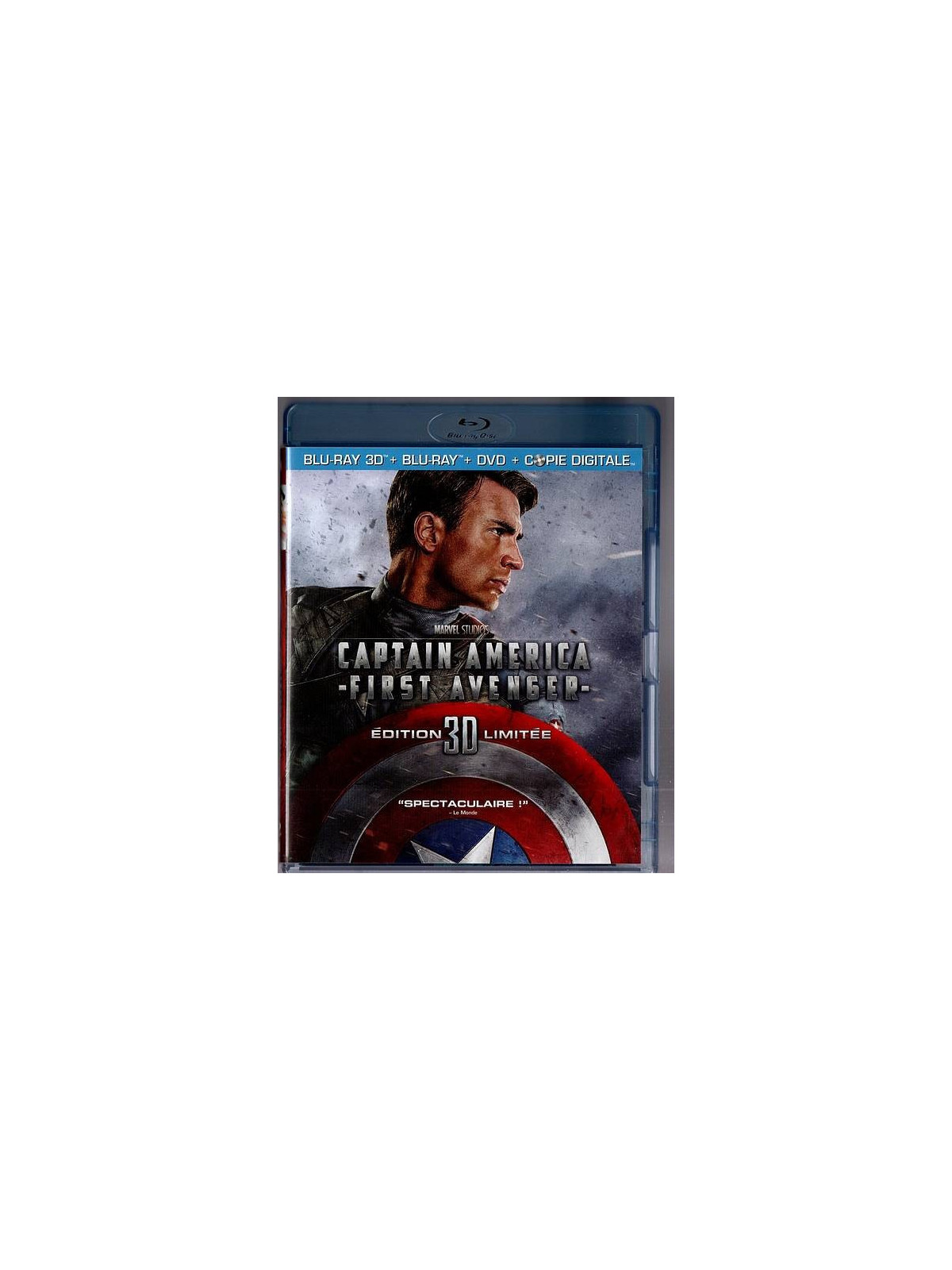 Le combo blu-ray 3D, blu-ray et dvd de Captain America First avenger est disponible en occasion à Ciel rouge Dijon