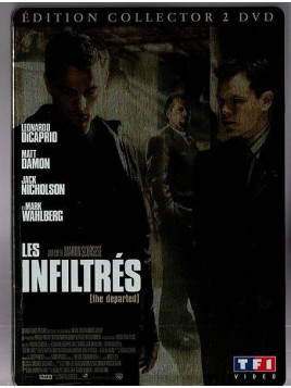Le thriller Les infiltrés de Scorsese est disponible en double dvd d'occasion à Ciel rouge Dijon