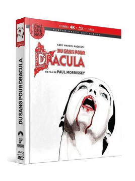 4K ultra HD + Blu-ray + livre de Paul Morrissey : Du sang pour Dracula en stock à Ciel rouge, boutique à Dijon
