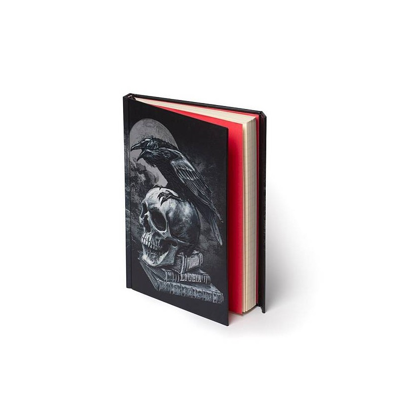 Le carnet avec lignes Poe's raven  est disponible à Ciel rouge Dijon
