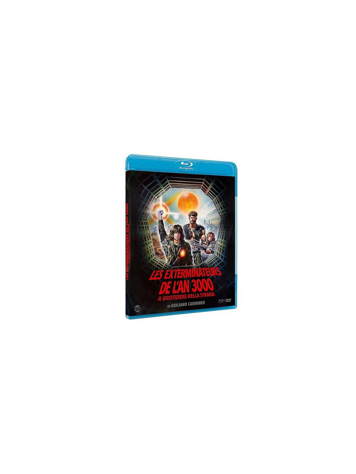 le film de Giulano Carmineo : Les exterminateurs de l'an 3000 est en stock en blu-ray à la boutique ciel rouge à Dijon