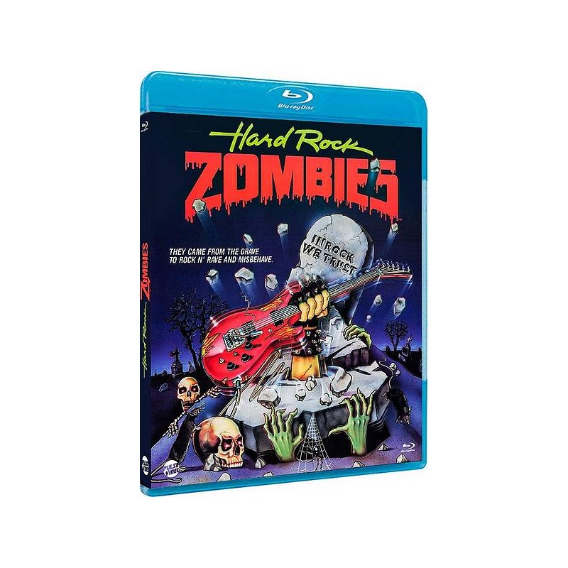 le film de Krishna Shah : Hard rock zombies est en stock en blu-ray à la boutique ciel rouge à Dijon