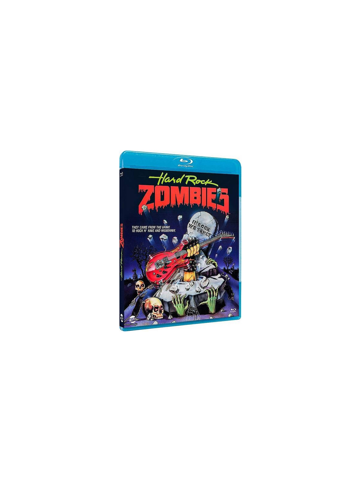 le film de Krishna Shah : Hard rock zombies est en stock en blu-ray à la boutique ciel rouge à Dijon