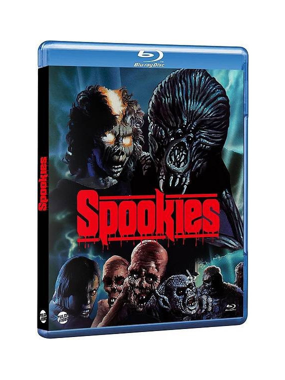 le film de Thomas Doran, Brendan Faulkner & Genie Joseph : Spookies est en stock en blu-ray à la boutique ciel rouge à Dijon