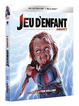 le film de Tom Holland : Jeu d’enfant – Chucky est en stock en 4k ultra hd et blu-ray à la boutique ciel rouge à Dijon