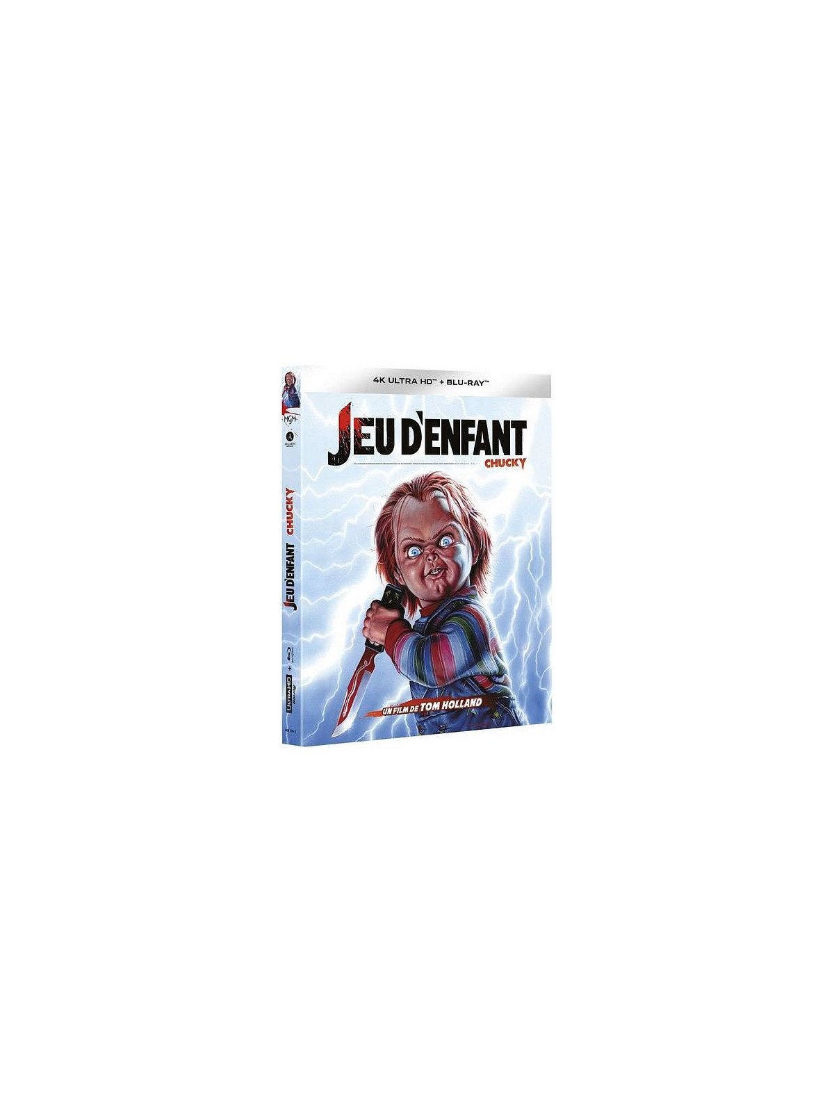 le film de Tom Holland : Jeu d’enfant – Chucky est en stock en 4k ultra hd et blu-ray à la boutique ciel rouge à Dijon