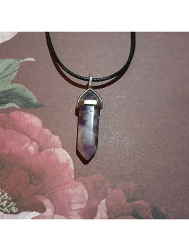 Collier pierre naturelle - améthyste