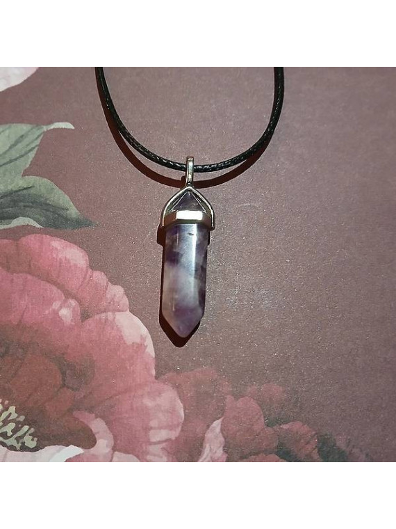 Collier pierre naturelle - améthyste