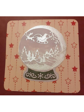 La carte artisanale avec découpe boule à neige est disponible à Ciel rouge Dijon