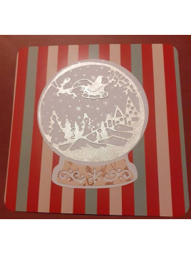 La carte artisanale avec découpe boule à neige est disponible à Ciel rouge Dijon