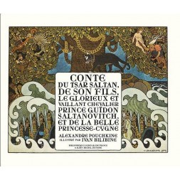 Le beau livre jeunesse Conte du tsar Saltan d'Alexandre Pouchkine est disponible à Ciel rouge Dijon