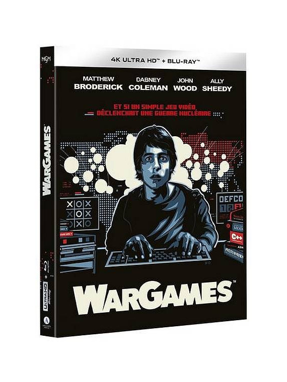 Le film de John Badham : Wargames est en stock en 4k et blu-ray à ciel rouge, magasin à Dijon