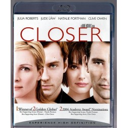 Le film de Mike Nichols : Closer est en stock en blu-ray à ciel rouge, magasin à Dijon
