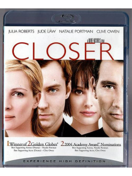 Le film de Mike Nichols : Closer est en stock en blu-ray à ciel rouge, magasin à Dijon