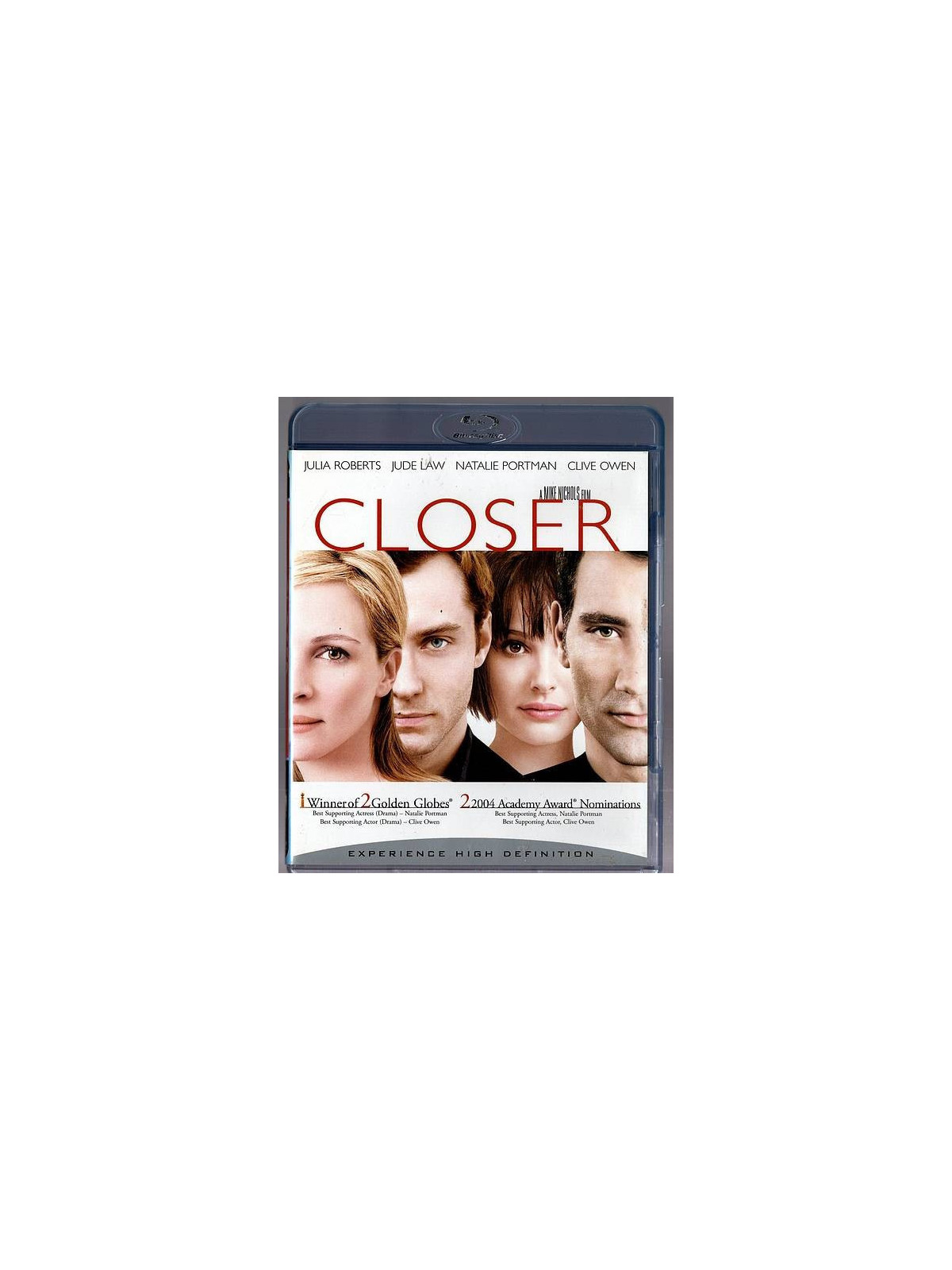 Le film de Mike Nichols : Closer est en stock en blu-ray à ciel rouge, magasin à Dijon