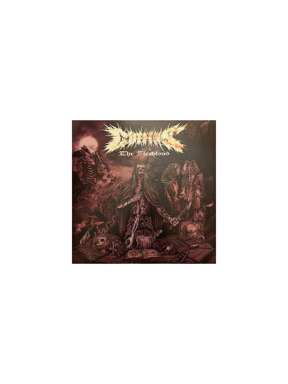 L'édition limitée du vinyle metal The fleshland de Coffins est disponible à Ciel rouge Dijon
