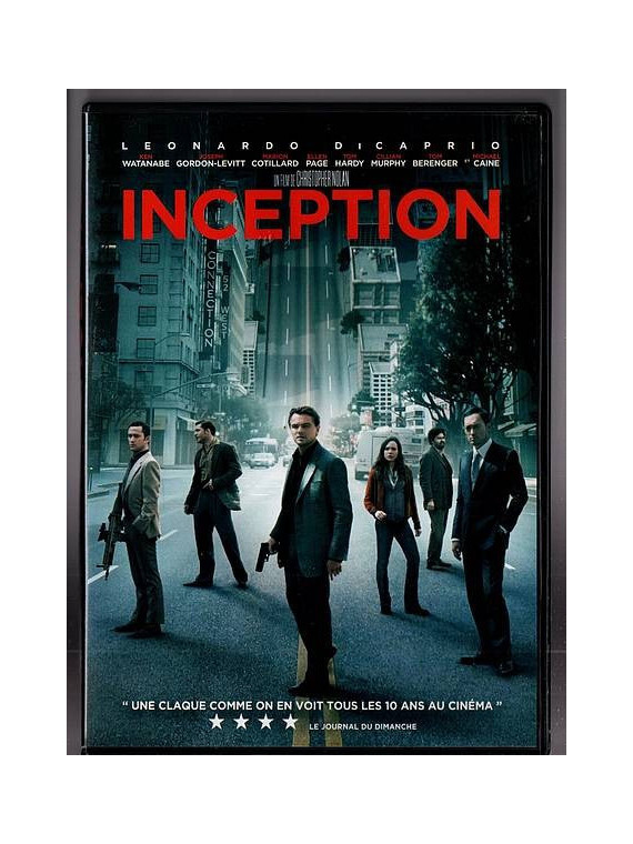 Le dvd SF inception de Christopher Nolan est disponible en occasion à  Ciel rouge Dijon