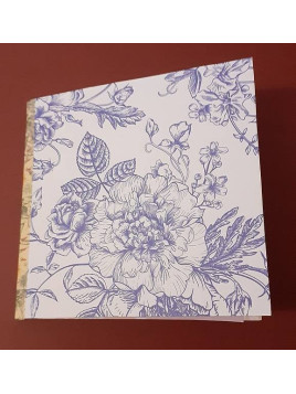 Ce petit carnet artisanale fleurs est disponible à Ciel rouge Dijon