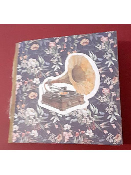 Ce petit carnet artisanale fleurs est disponible à Ciel rouge Dijon