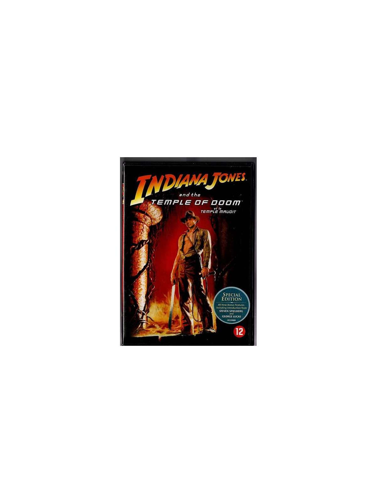 Le dvd fantastique Indiana Jones et le temple maudit de Steven Spielberg est disponible en occasion à Ciel rouge Dijon