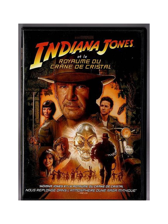 Le dvd fantastique Indiana Jones et le royaume du crane de Steven Spielberg est disponible en occasion à Ciel rouge Dijon